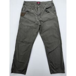 Wrangler Workwear Pants Men’s Green Technician Ripstop Media Straight Leg